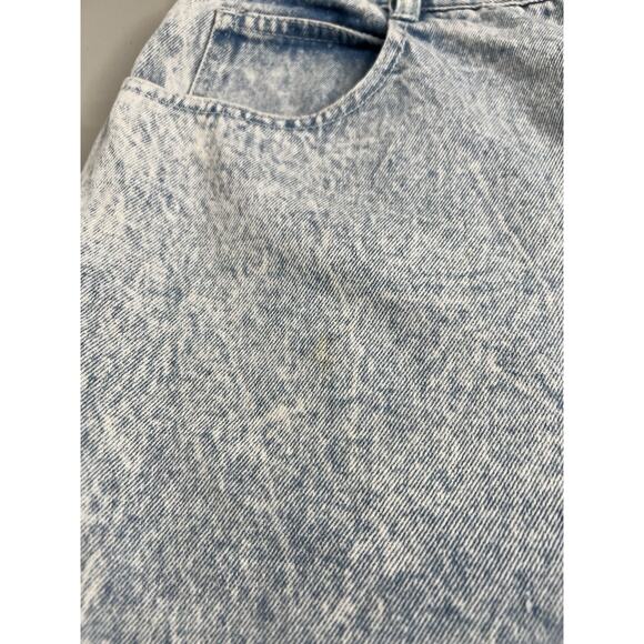 Vintage Stefano 80s Bows Acid Wash Jean Shorts High Rise Women’s Tag Size 18 - Picture 5 of 10